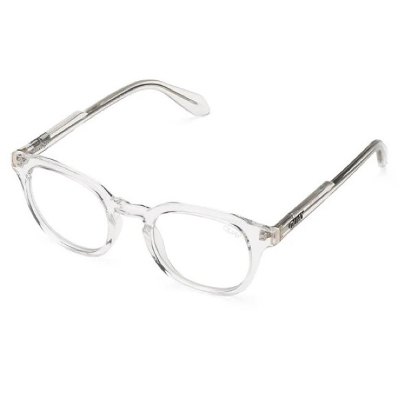 QUAY Walk On Blue Light Glasses Crystal Clear Frame Bluelight Blocking Lens NWT - Picture 4 of 9